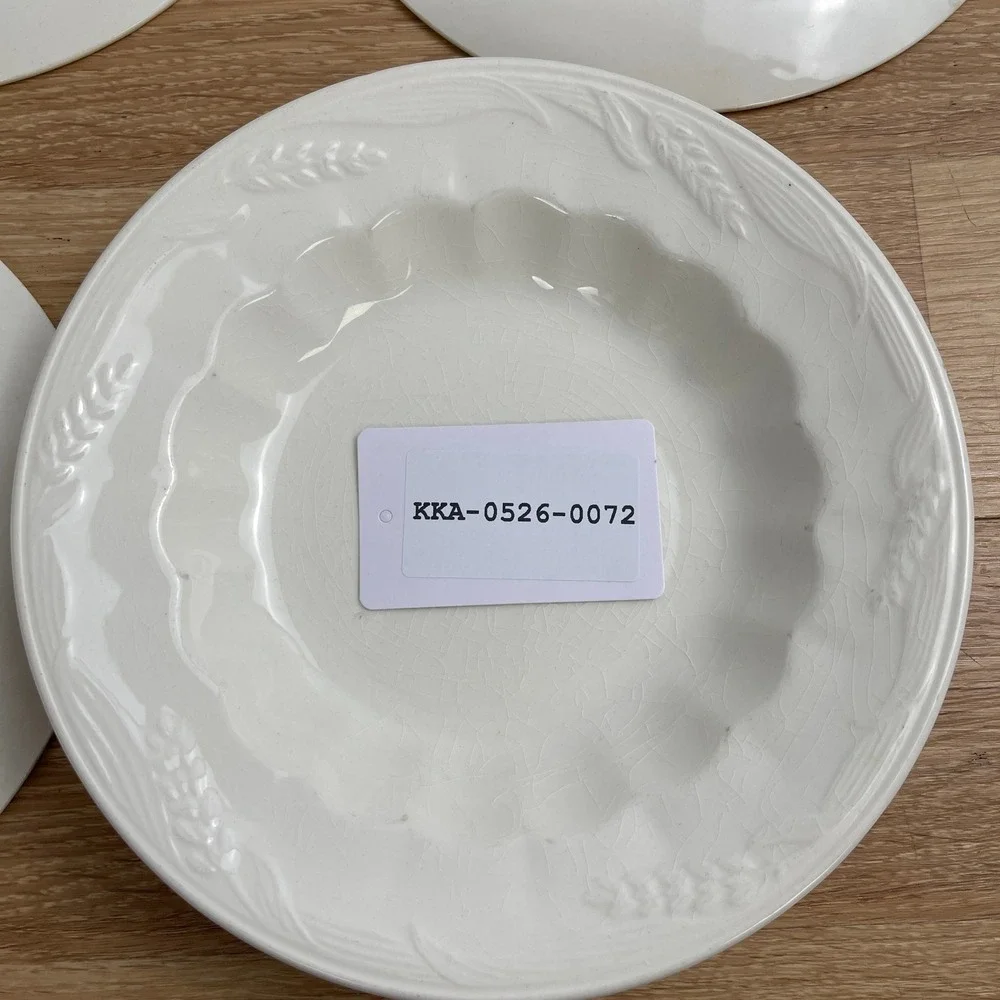 Royal Staffordshire Ironstone Wilkinson Ltd England Wheat Soup Bowls Set of 4
